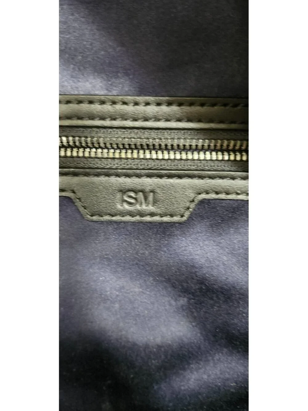 ISM Backpack Black Nylon Leather Trim Laptop Travel Commuter Minimalist Unisex
